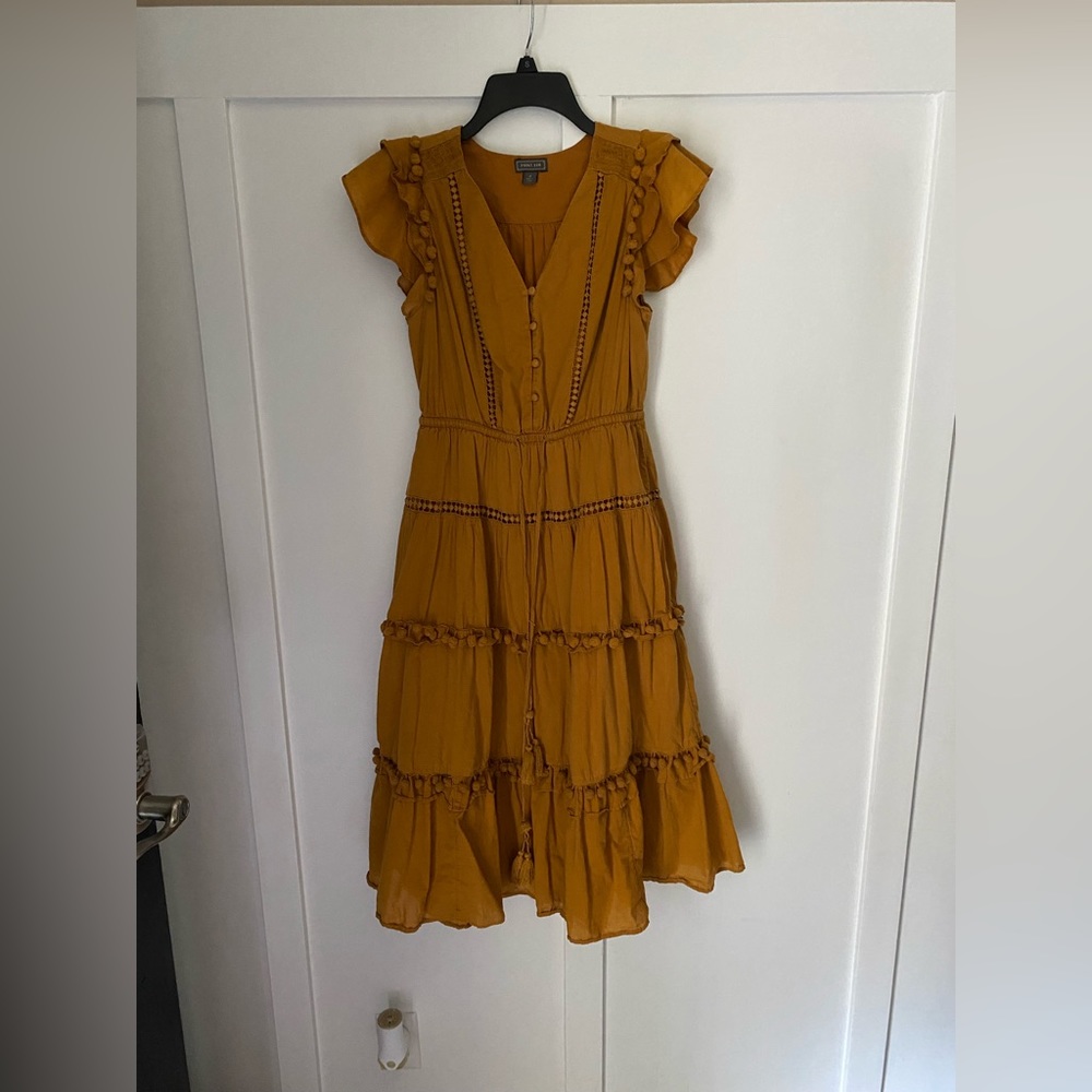 Mustard Pom Pom dress!